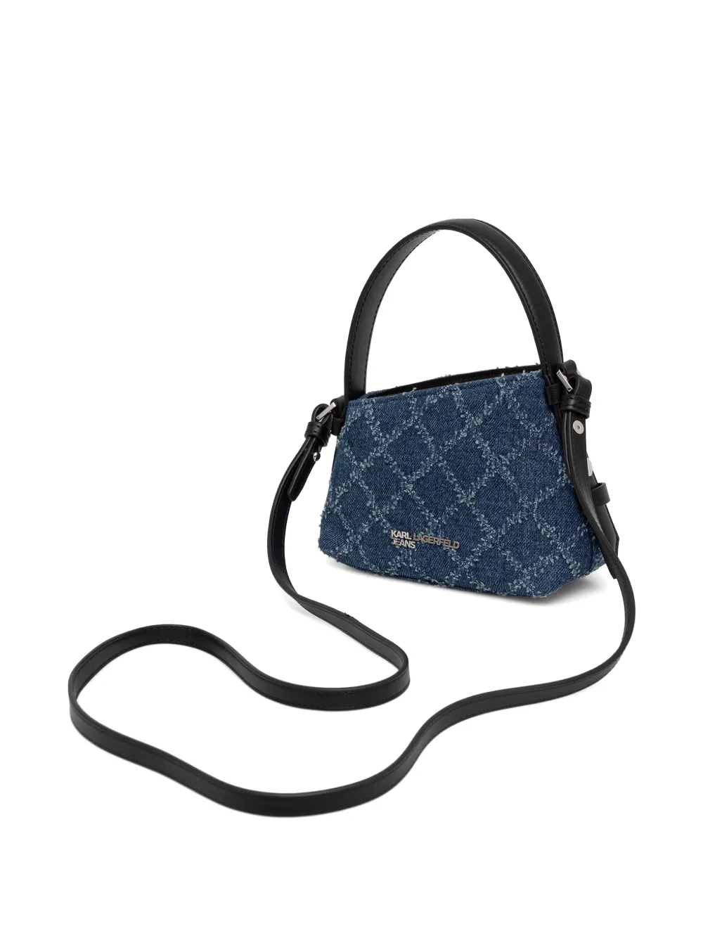 Karl Lagerfeld Jeans Crossbodytas met logoplakkaat Blauw