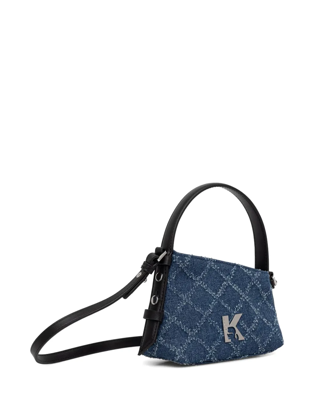 Karl Lagerfeld Jeans Crossbodytas met logoplakkaat Blauw