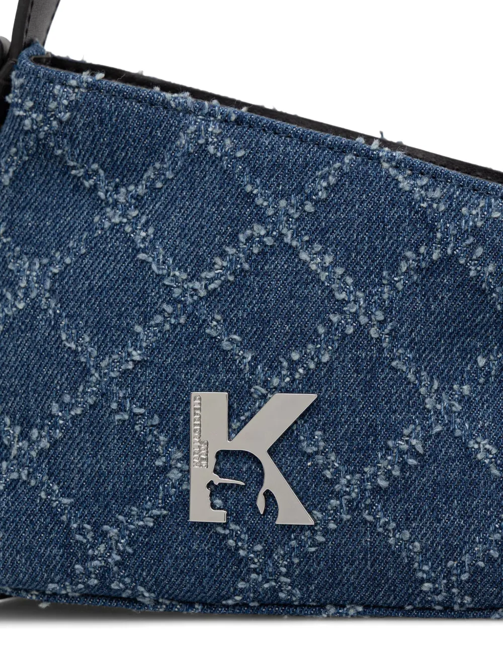 Karl Lagerfeld Jeans Crossbodytas met logoplakkaat Blauw