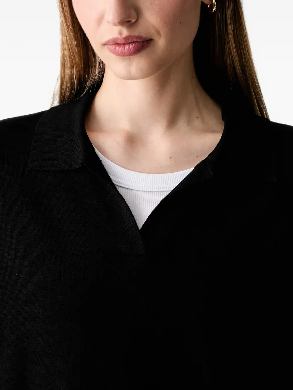Karl Lagerfeld Jeans Sweater met geborduurd logo Zwart