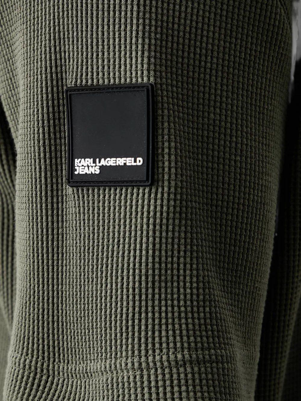 Karl Lagerfeld T-shirt met logopatch Groen