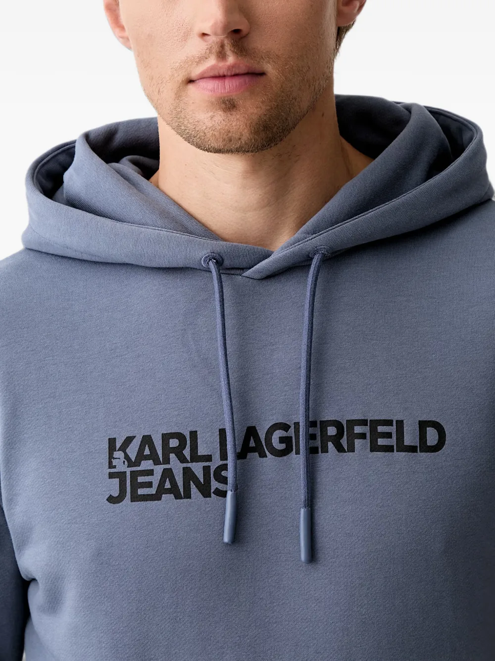 Karl Lagerfeld Jeans Hoodie met logoprint Blauw