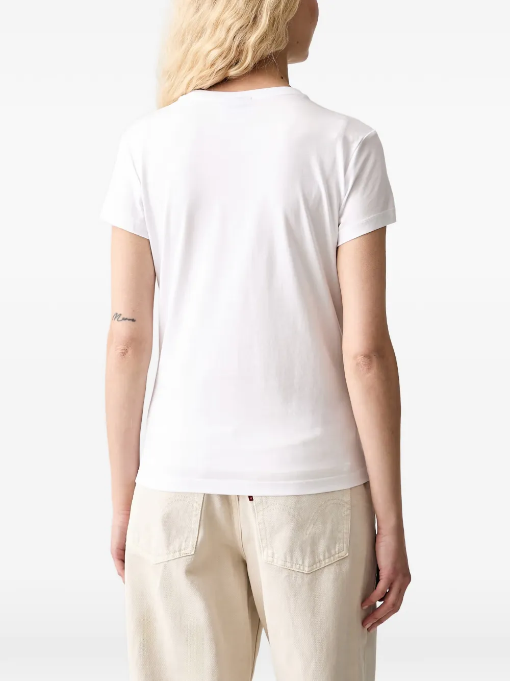 Karl Lagerfeld Jeans T-shirt met logoprint Wit