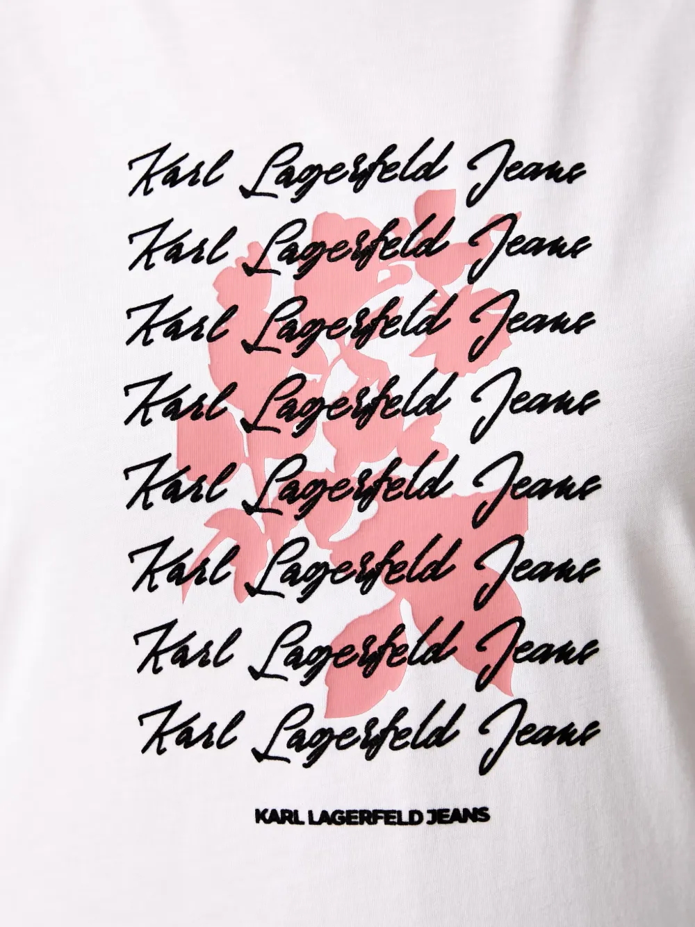 Karl Lagerfeld Jeans T-shirt met logoprint Wit
