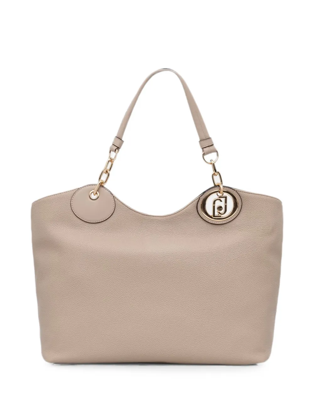 LIU JO logo-plaque tote bag - Toni neutri