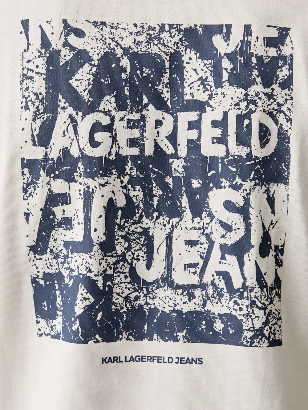 Karl Lagerfeld Jeans T-shirt met logoprint Beige