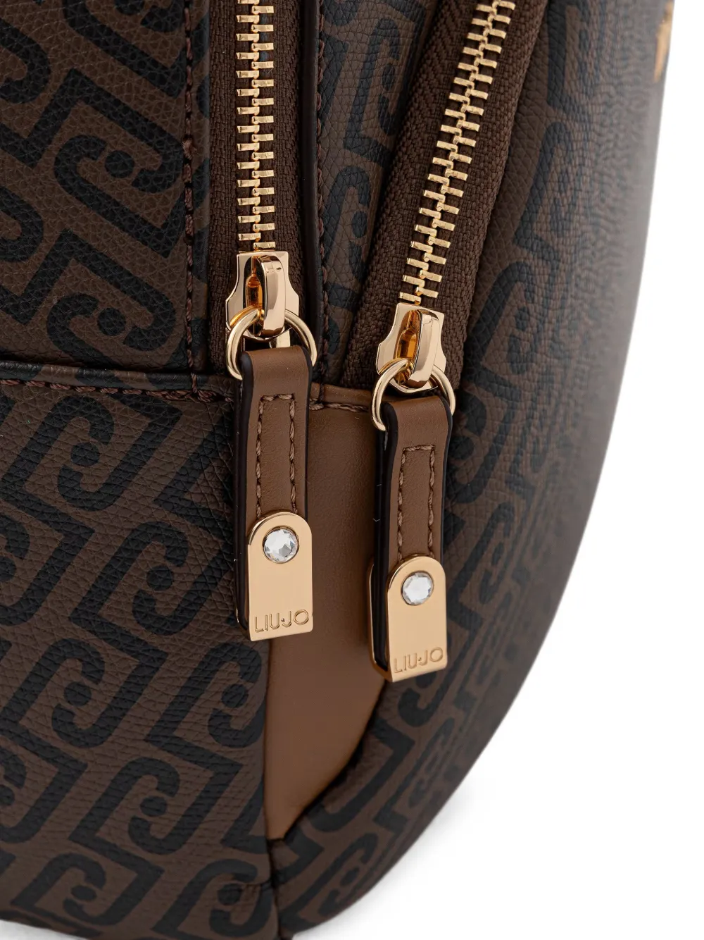 LIU JO Rugzak met monogramprint Bruin