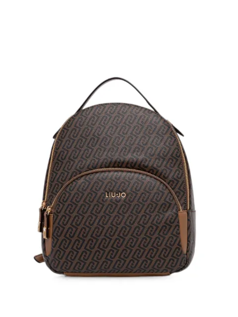 LIU JO mochila con monograma estampado