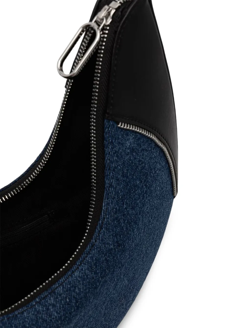 Karl Lagerfeld Jeans Gewelfde shopper met denim vlakken Blauw