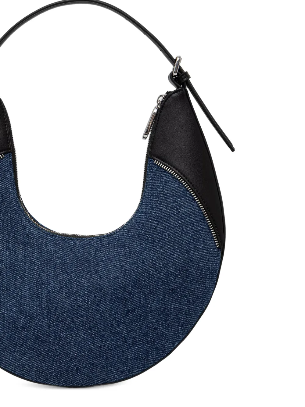 Karl Lagerfeld Jeans Gewelfde shopper met denim vlakken Blauw