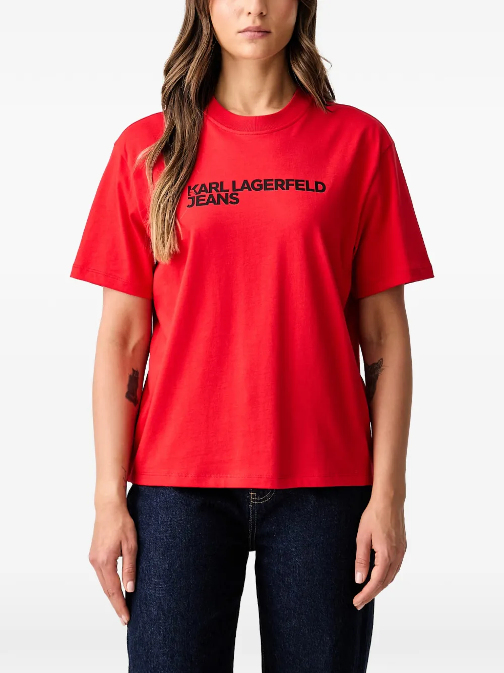 Karl Lagerfeld Jeans logo-print T-shirt