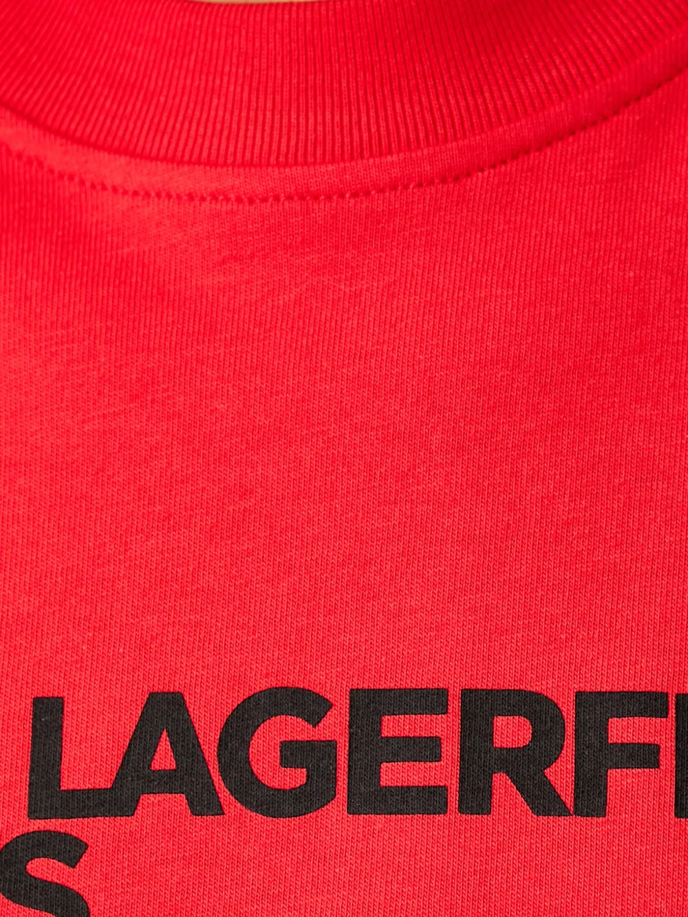 Karl Lagerfeld Jeans T-shirt met logoprint Rood