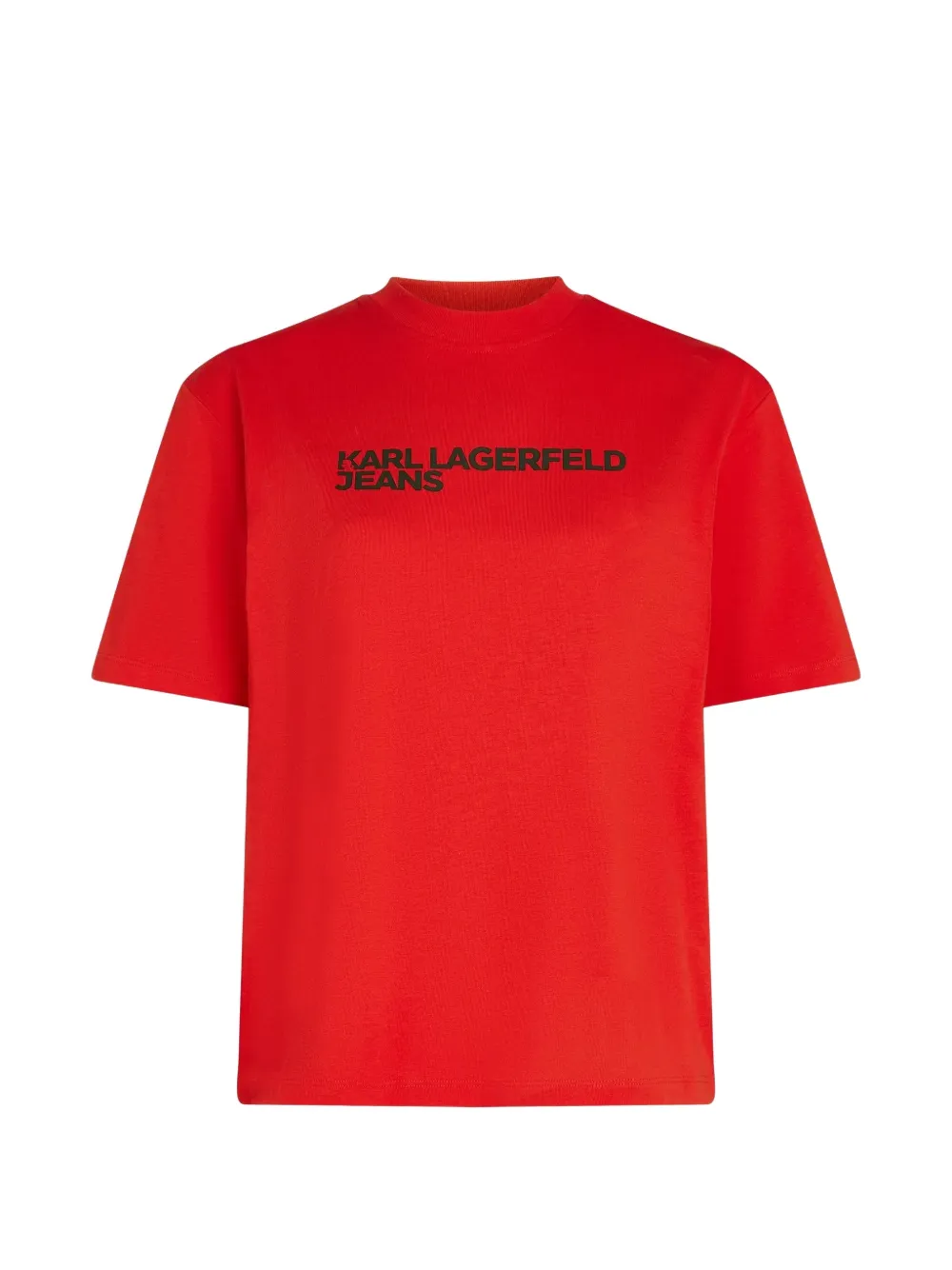 Karl Lagerfeld Jeans T-shirt met logoprint Rood