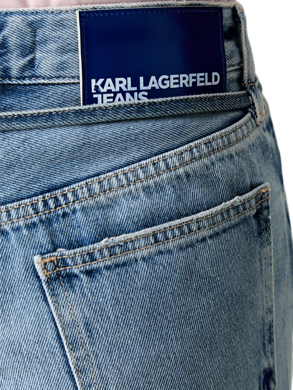Karl Lagerfeld Jeans met wijde pijpen Blauw