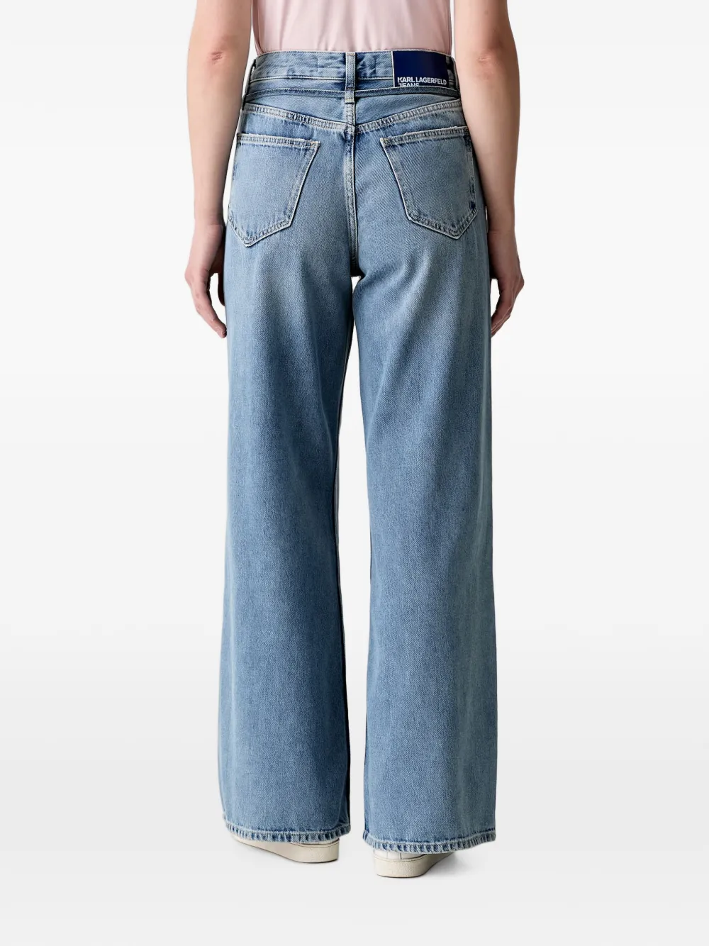 Karl Lagerfeld Jeans met wijde pijpen Blauw