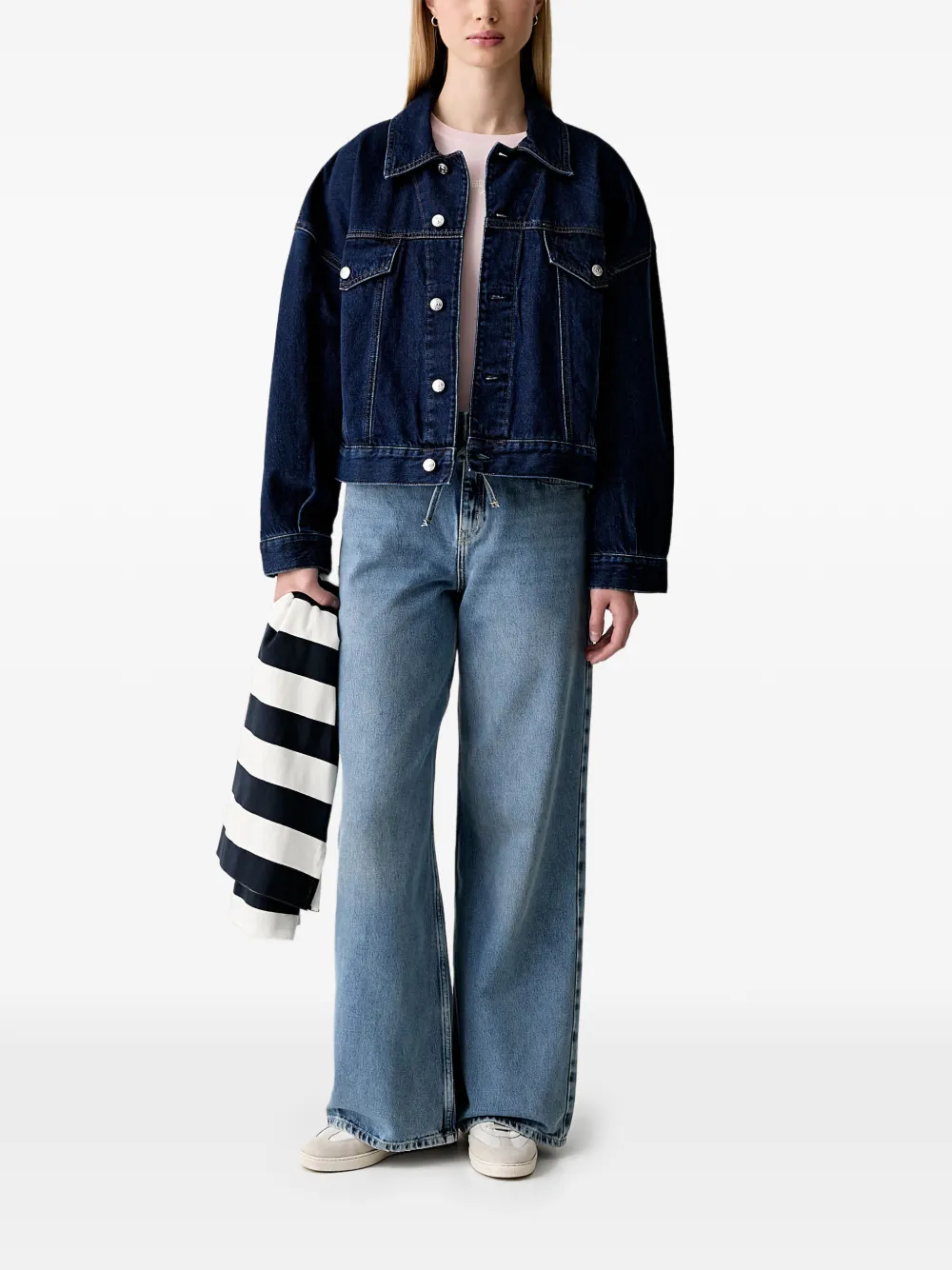Karl Lagerfeld Jeans met wijde pijpen Blauw
