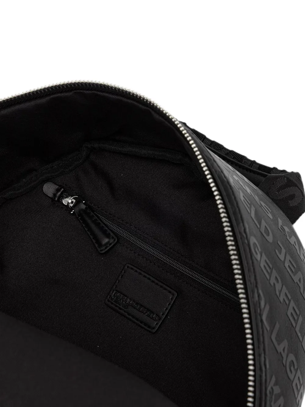 Karl Lagerfeld Jeans Rugzak met logo-reliëf Zwart