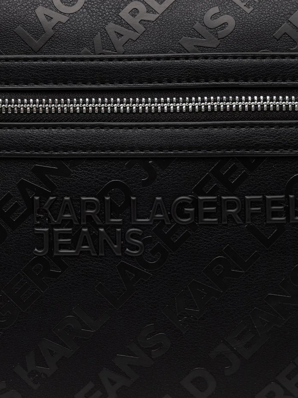Karl Lagerfeld Jeans Rugzak met logo-reliëf Zwart