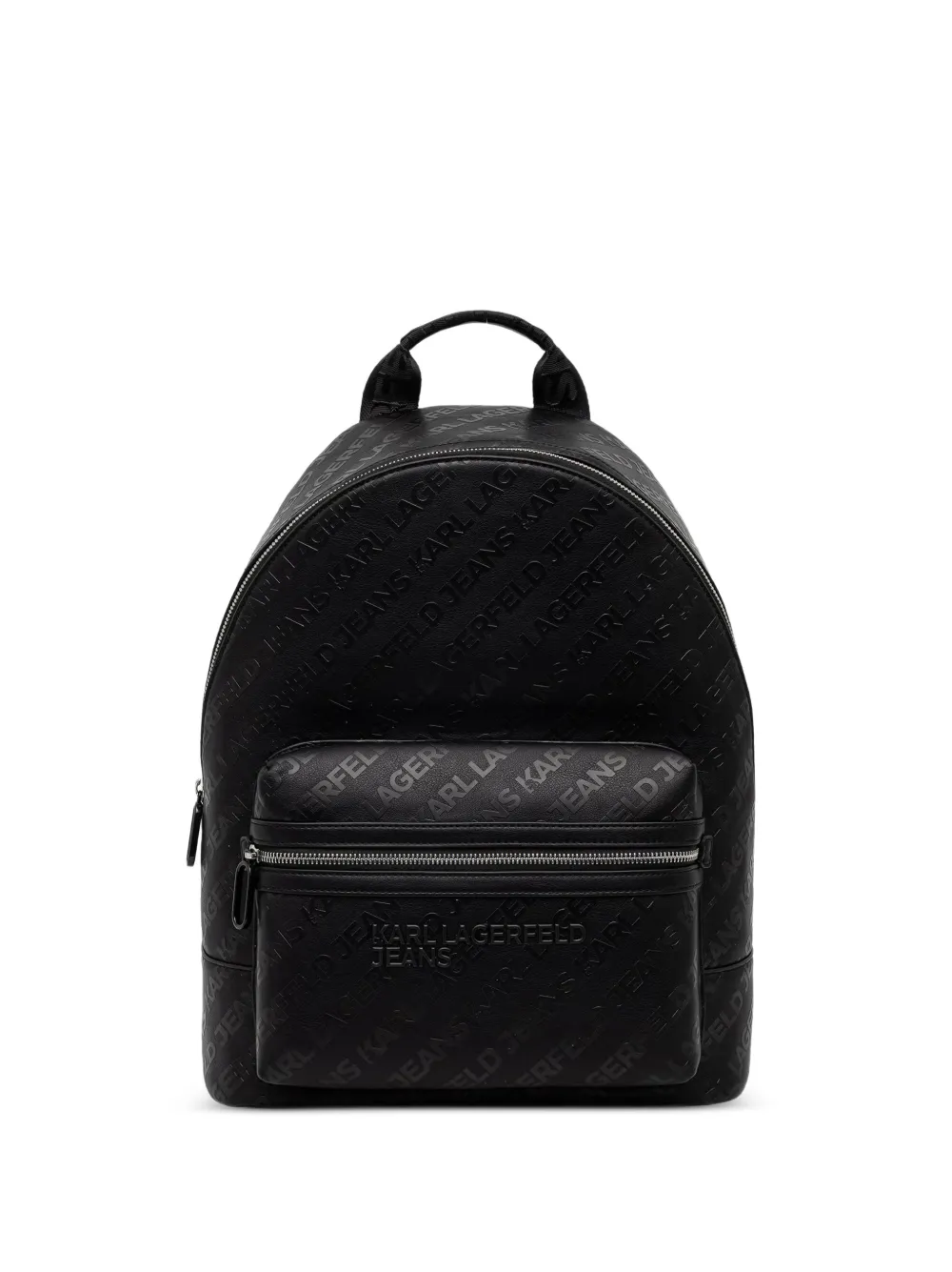 Karl Lagerfeld Jeans all-over logo-embossed backpack - Schwarz