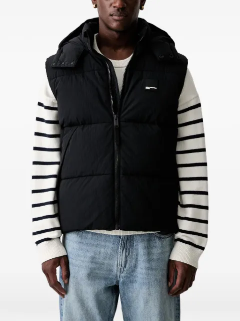 Karl Lagerfeld Jeans hooded quilted gilet
