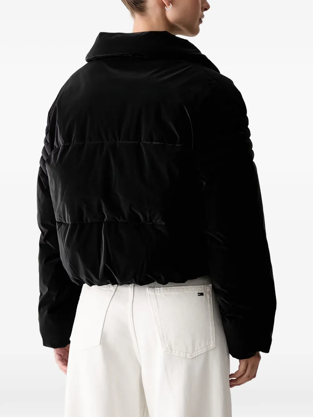 Karl Lagerfeld Jeans Fluwelen donsjack Zwart
