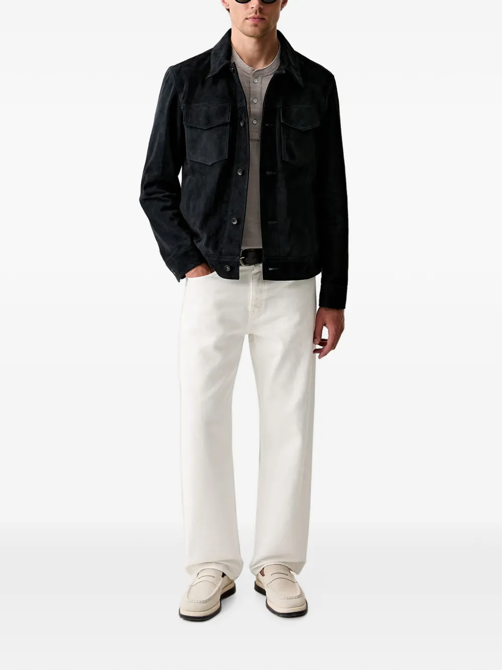 rag & bone T-shirt met ronde hals Grijs