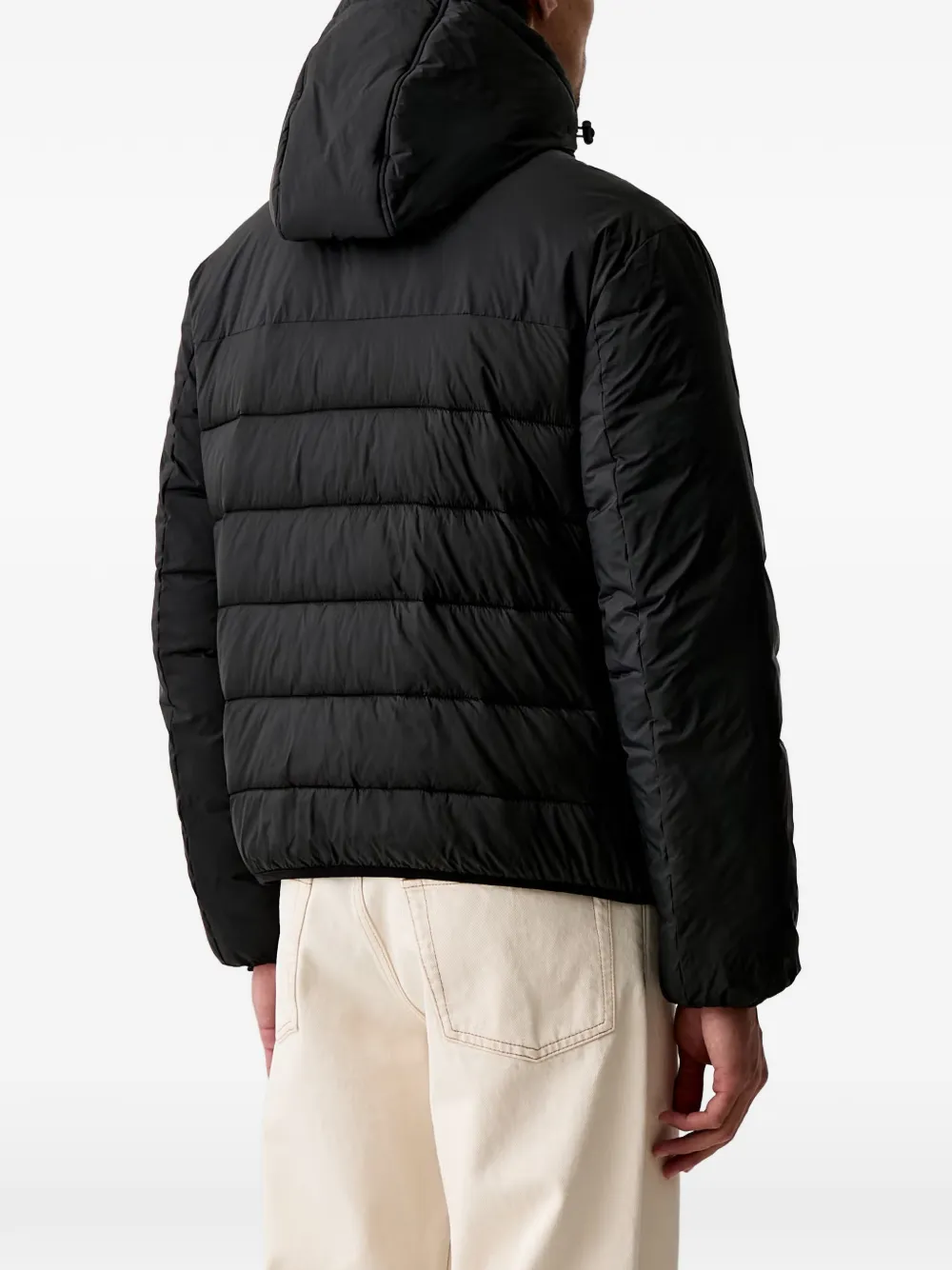 Karl Lagerfeld Jeans Gevoerd jack met capuchon Zwart