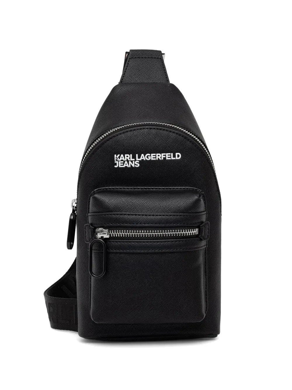 Karl Lagerfeld Jeans logo-print zip-around backpack - Nero