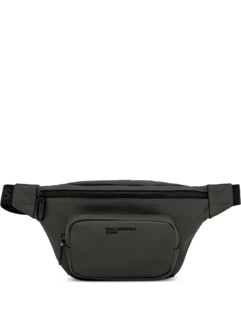 Karl Lagerfeld Jeans logo-embossed front-pocket belt bag