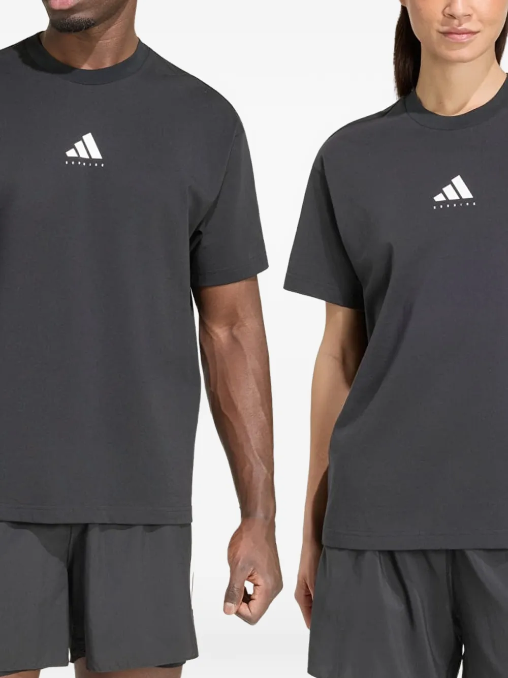 adidas Running Category T-shirt met grafische print Zwart