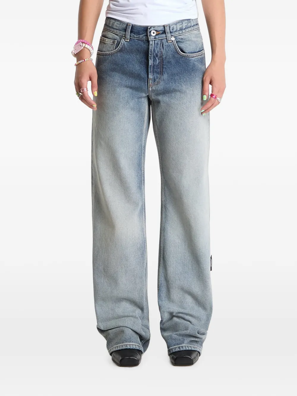 Off-White Indust Susy jeans Blauw