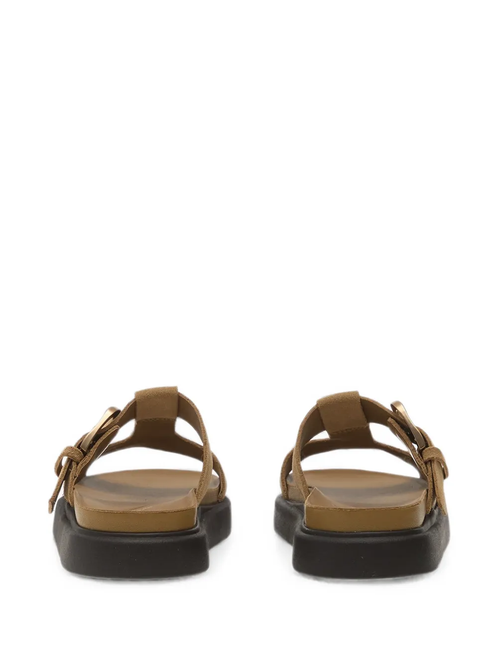 Clarks Aristella West buckle-fastening flat sandals Bruin