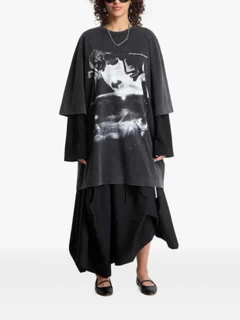 Off-White Dreaming Narciso graphic-print mini T-shirt dress