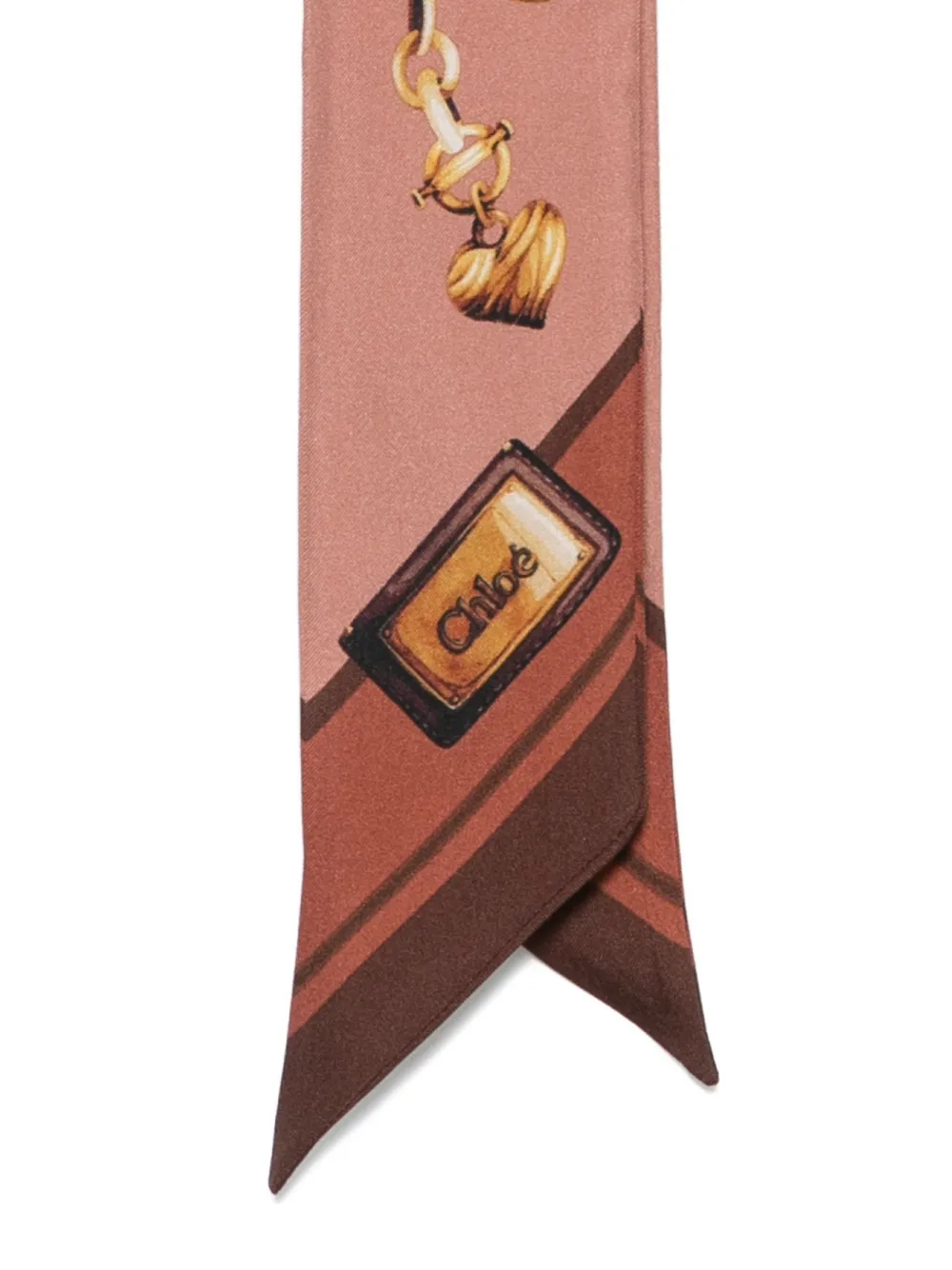 Chloé Sjaal met print Roze