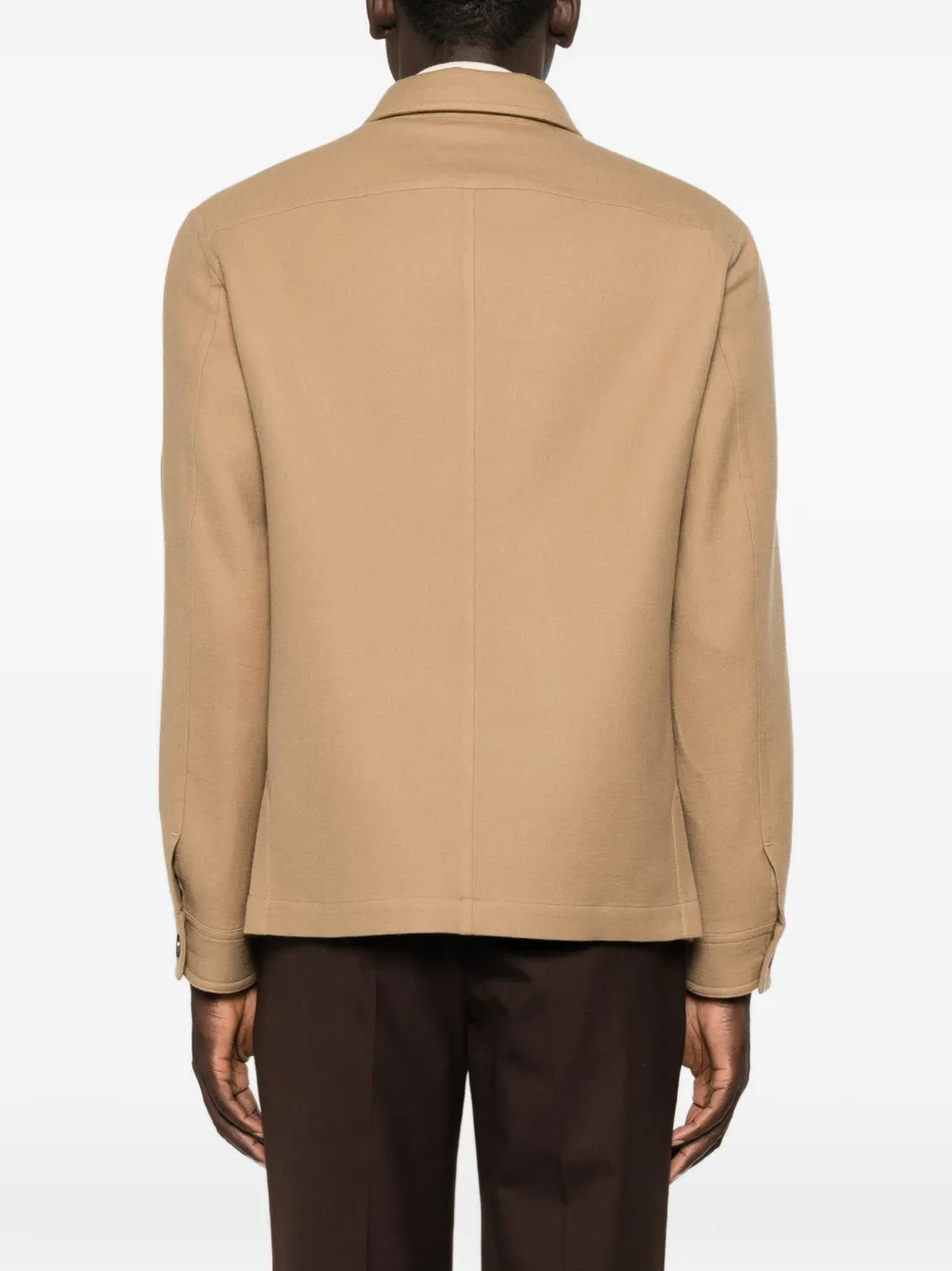 TOM FORD Button-up shirtjack met borstzak Bruin