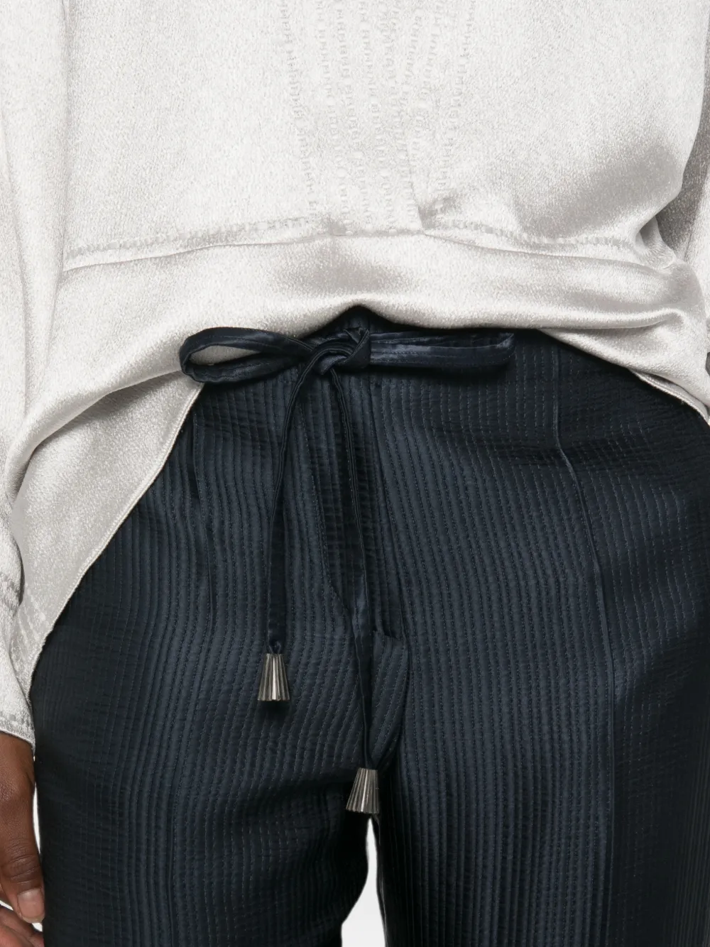Giorgio Armani Broek met trekkoord Blauw