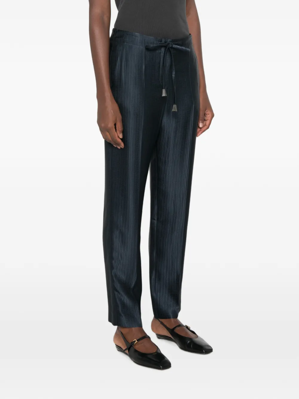 Giorgio Armani Broek met trekkoord Blauw