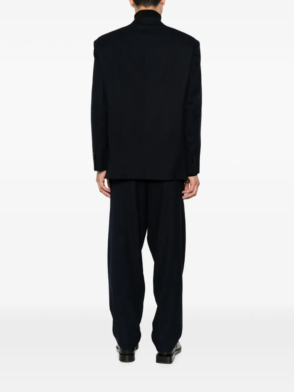Giorgio Armani Pak met dubbele rij knopen Blauw