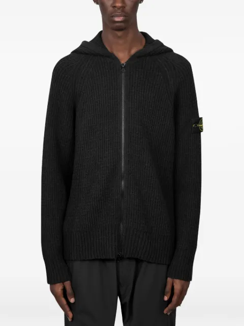 Stone Island 5100005 full rib cotton bouclé jumper