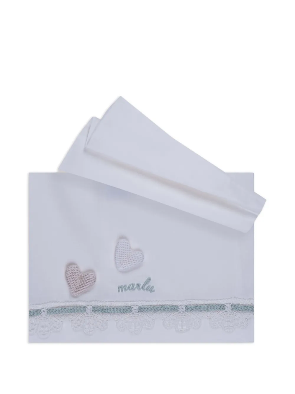 MARLU' couture Lenzuolo con applicazione - Bianco
