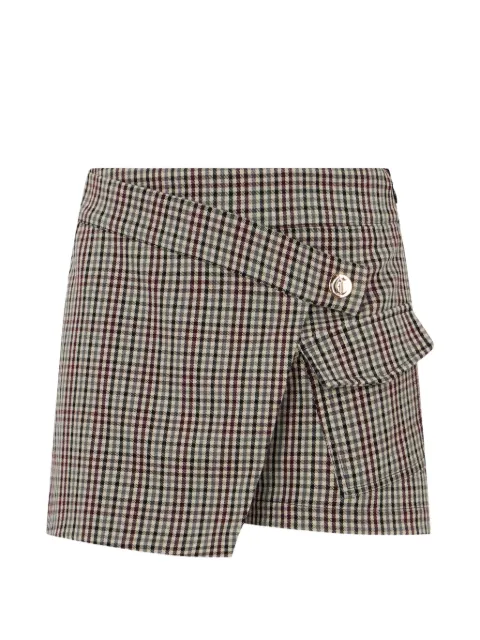 Just Cavalli Kids check-pattern wrap skort