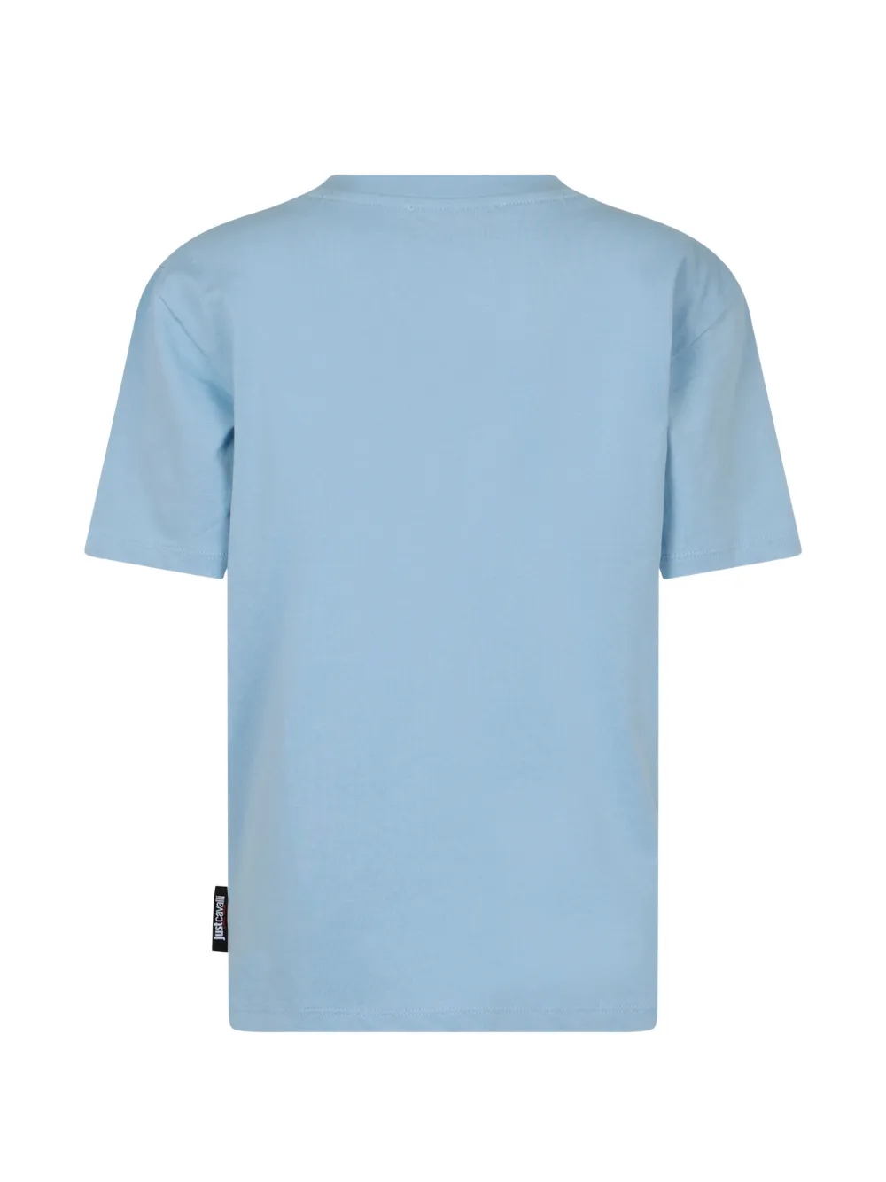 Just Cavalli Kids T-shirt met panterprint Blauw