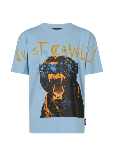 Just Cavalli panther-print T-shirt