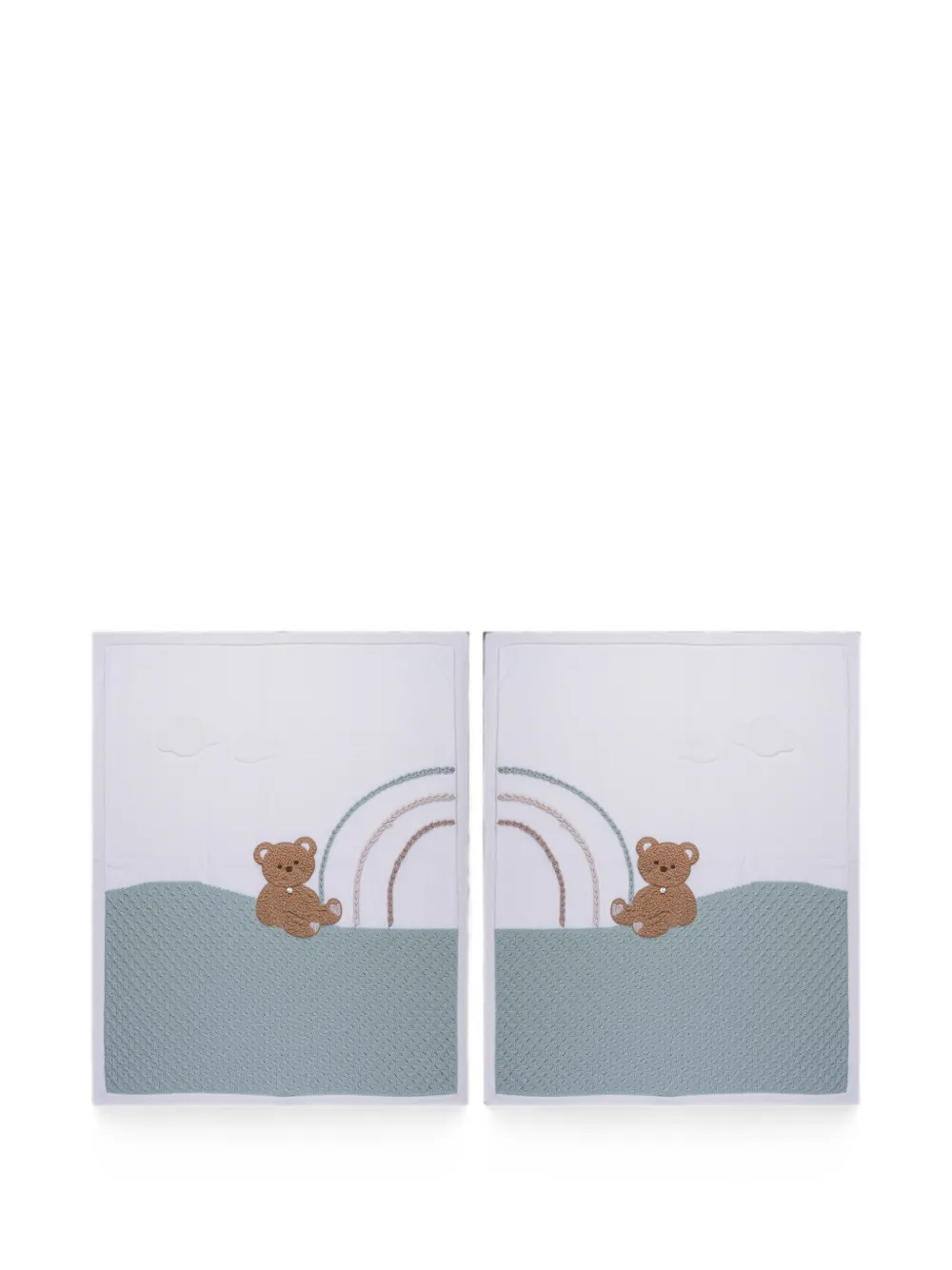 MARLU' couture Sciarpa con ricamo - Bianco