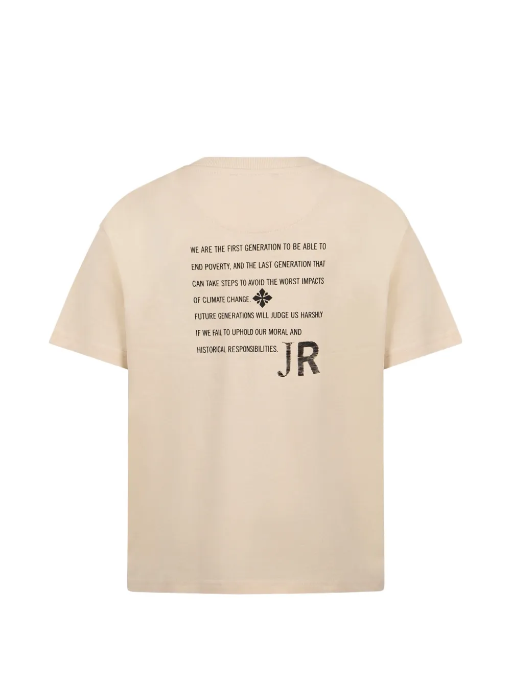 John Richmond Junior T-shirt met geborduurd logo Beige