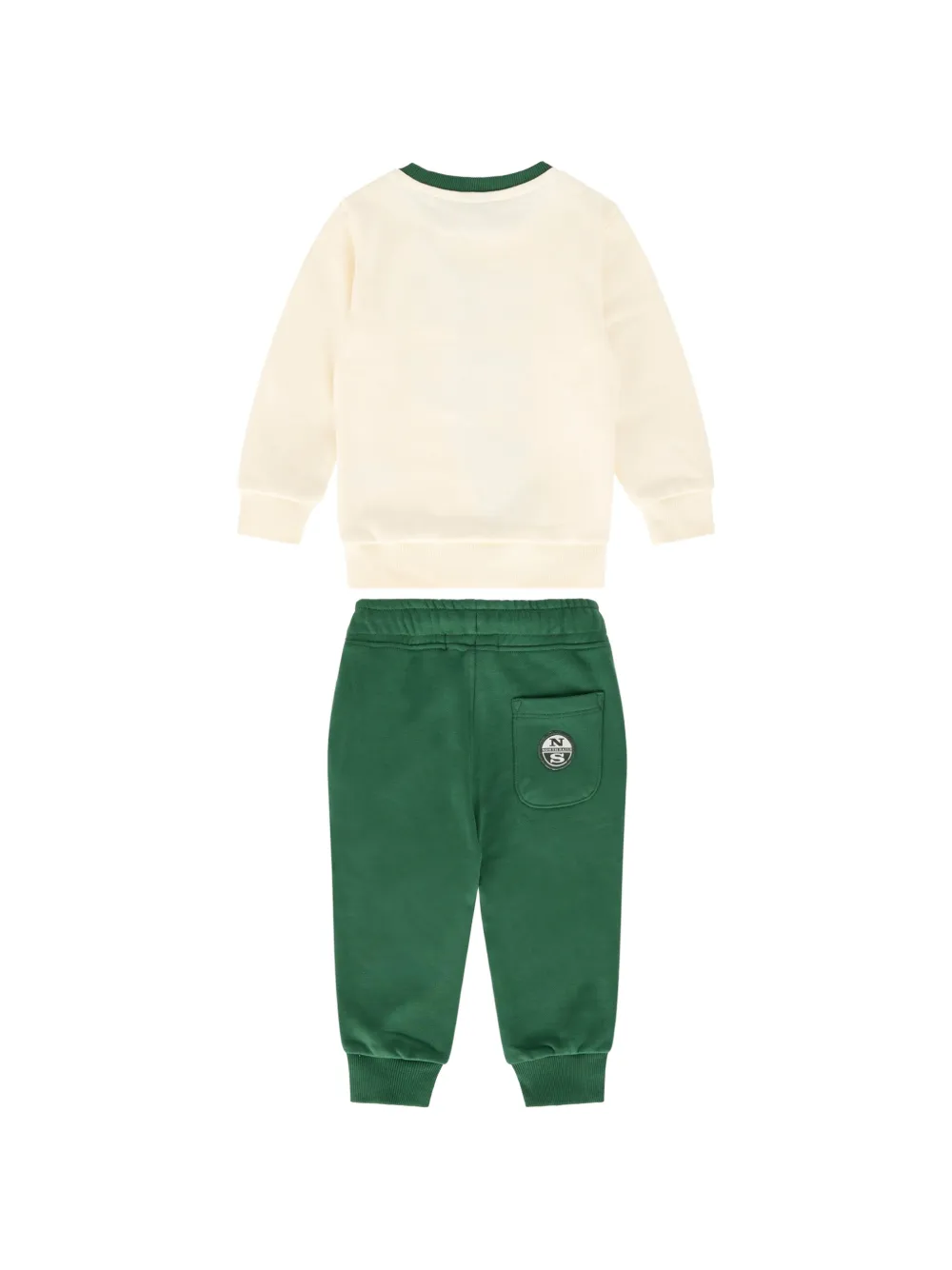 North Sails Kids Trainingspak met logoprint Beige