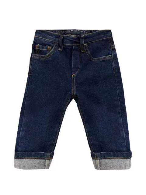 North Sails Kids logo-patch turn-up jeans