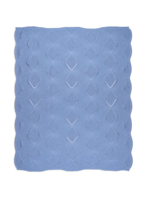 MARLU' couture diamond-knit scalloped scarf