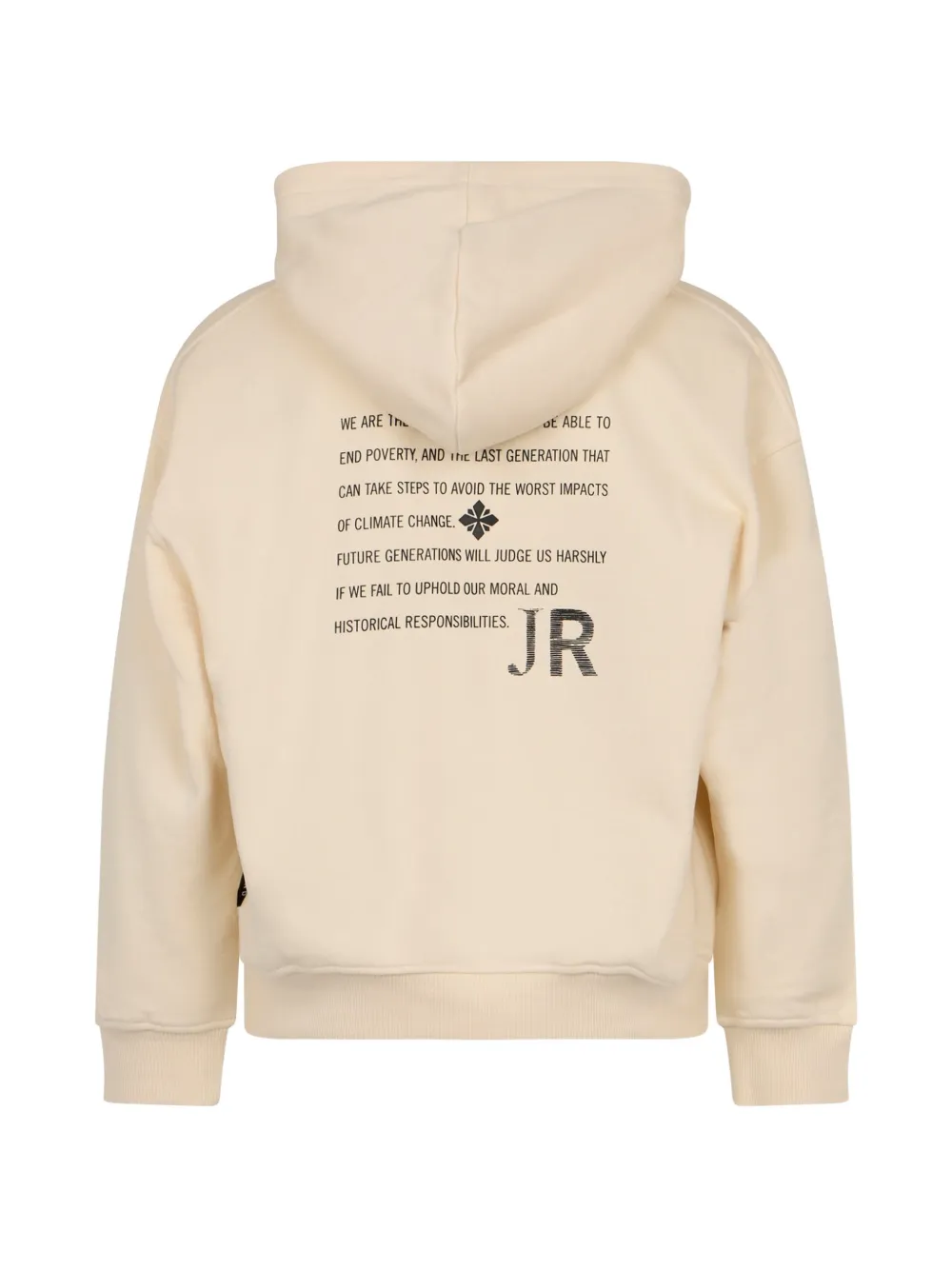 John Richmond Junior Hoodie met geborduurd logo Beige
