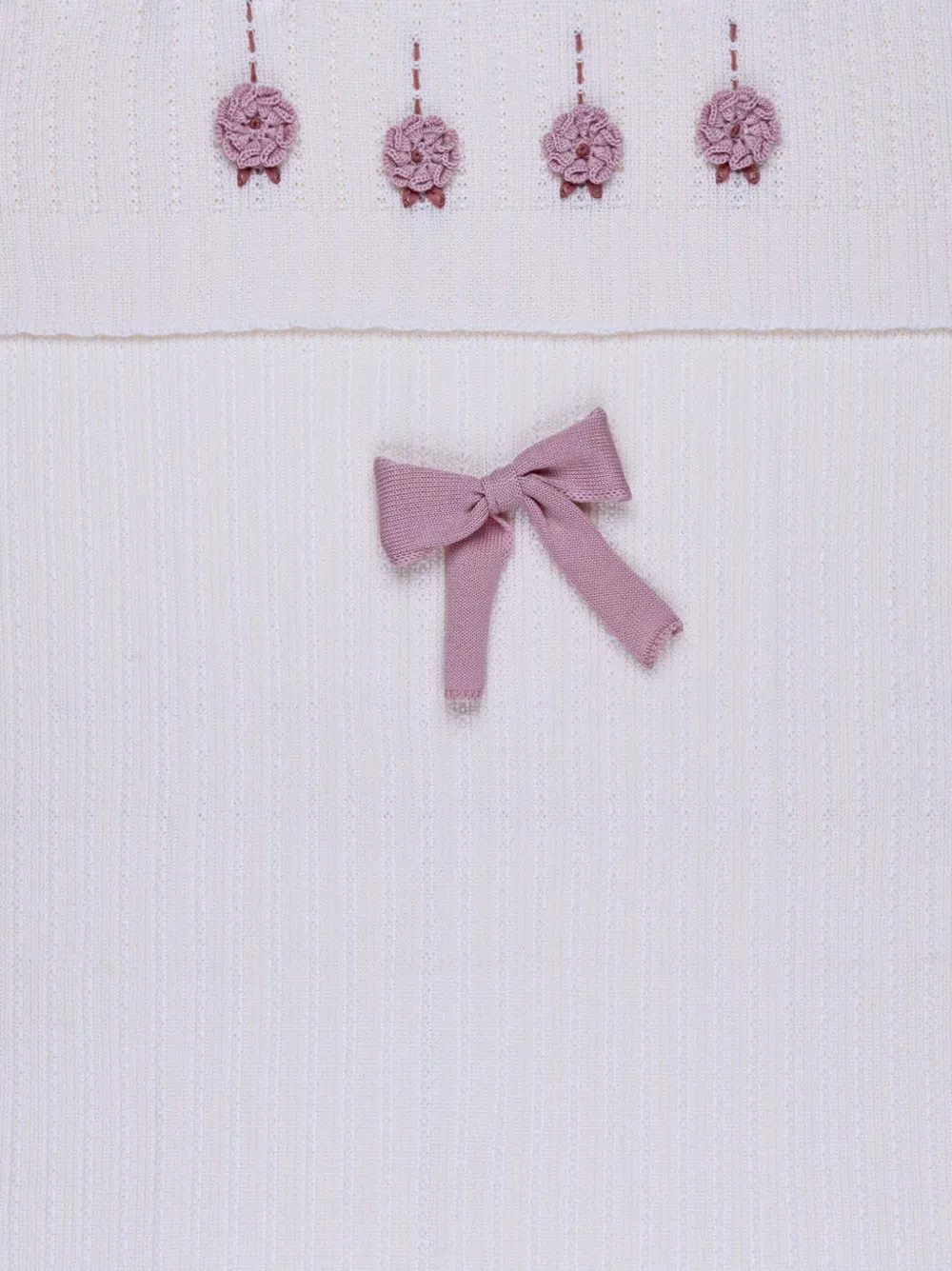 MARLU' couture Sjaal verfraaid met bloemen en strik-detail Beige